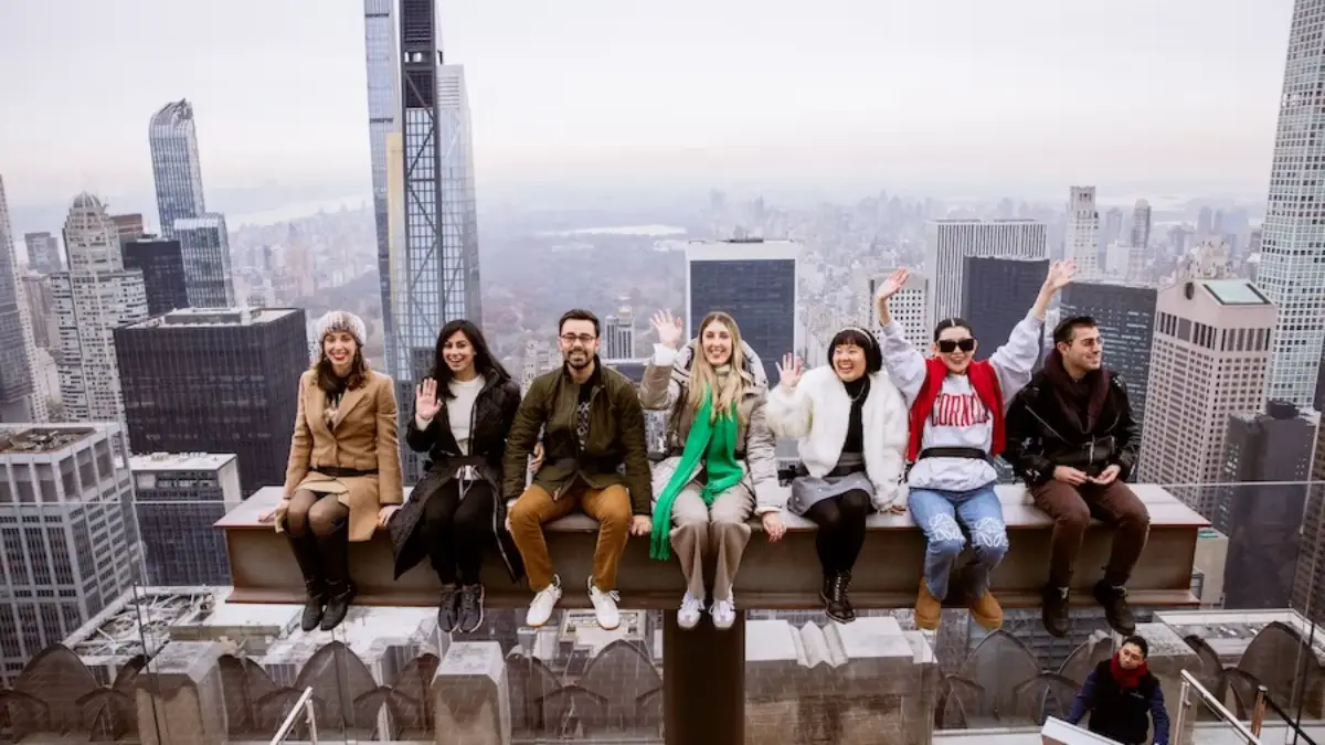The Beam at Top of the Rock