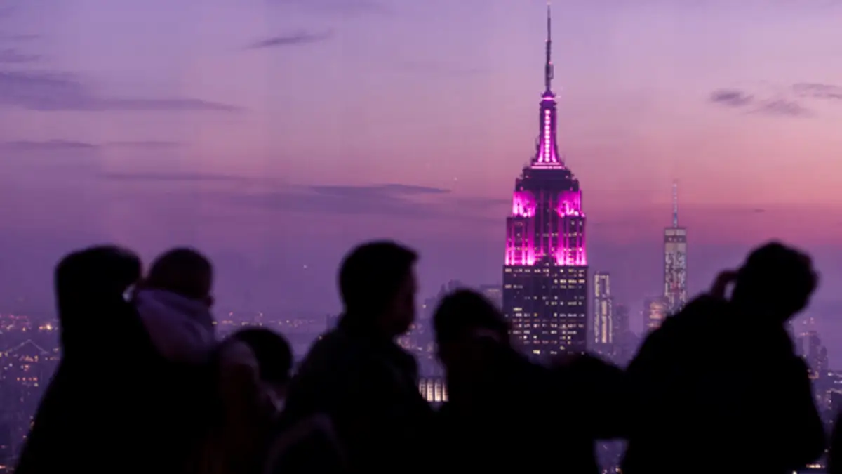 Top of the Rock at night